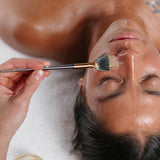 Feathering Fan brush applying mask