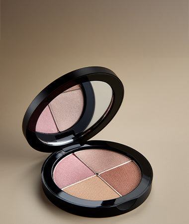 Osmosis Highlighting Quad with four shades on a beige background