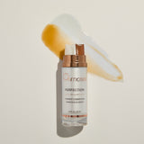 Osmosis Perfection with product swatches on a beige background