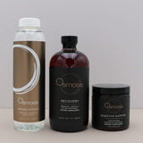 Three Osmosis-branded health products on a neutral background