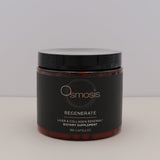 Osmosis Regenerate dietary supplement jar on a light gray background